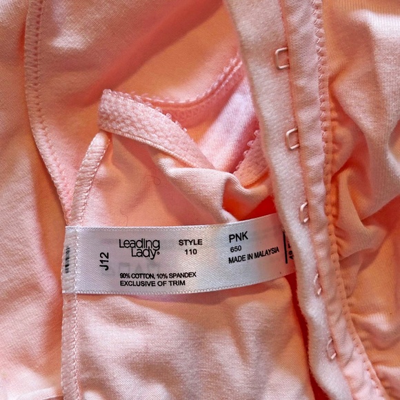 SOFT CUP BRA, SIZE 48 F/G/H, PINK, HOOKS IN FRONT, BY PENNINGTONS "LEADING LADY" - Picture 4 of 4